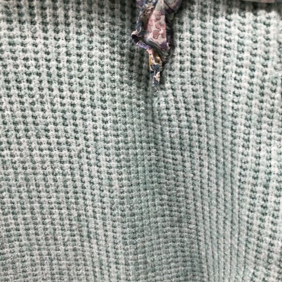 Sal & Pimenta Mint Jumper Girls 4T Collared Sweater Waffle Knit Ruffle - Picture 5 of 9